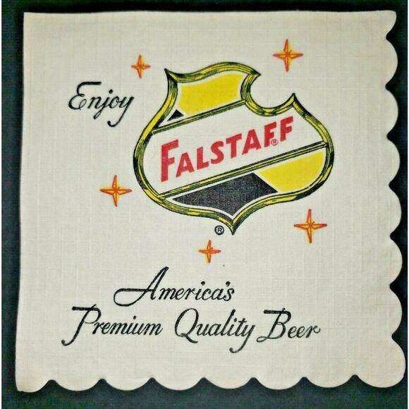 Vintage 1950's Very RARE Falstaff Brewing Co. Bar 4.75" Napkins Lot of 4 NOS - Picture 2 of 3